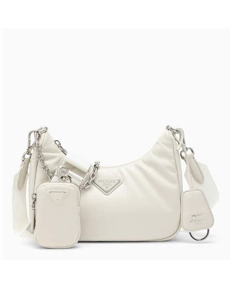 prada re edition white leather